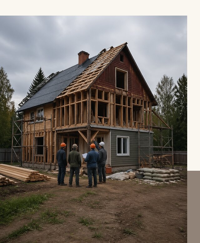 Реконструкция дачного дома в Ртищеве под ключ с проектом
