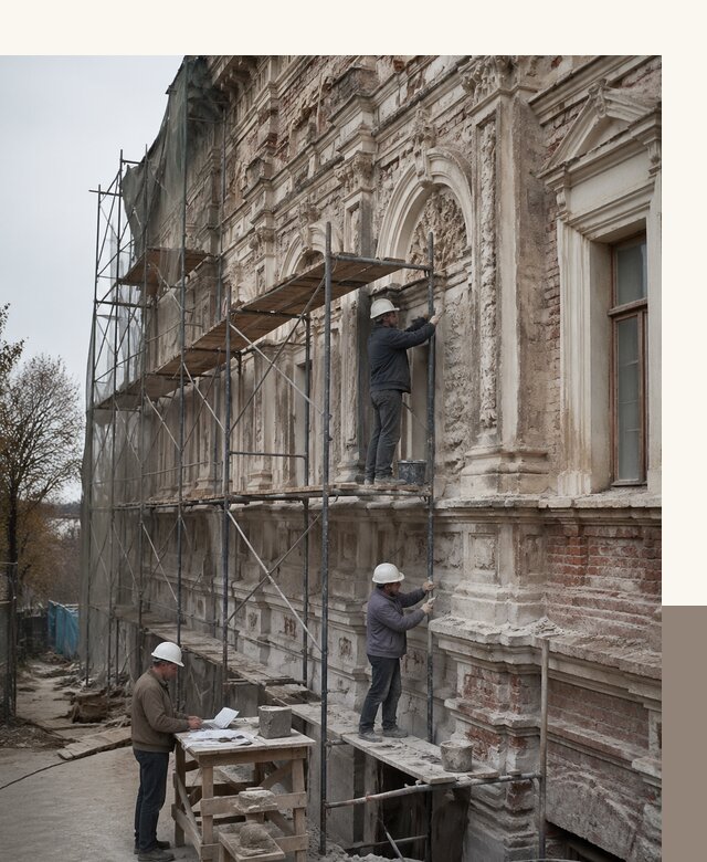 Реставрация объектов культурного наследия под ключ в Ртищеве