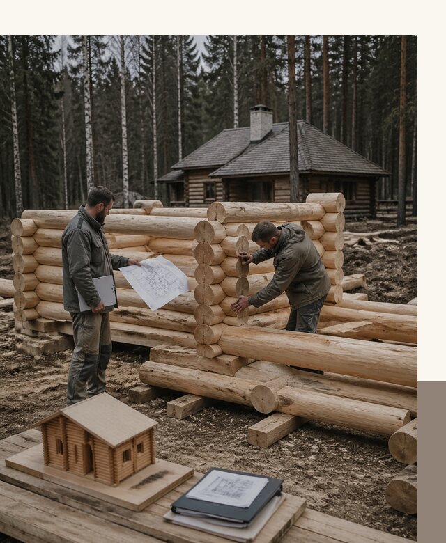 Проектирование и строительство домов из бревна в Ртищеве